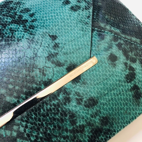 BCBG Maxazria Snake Embossed Envelope Clutch - Picture 2 of 4